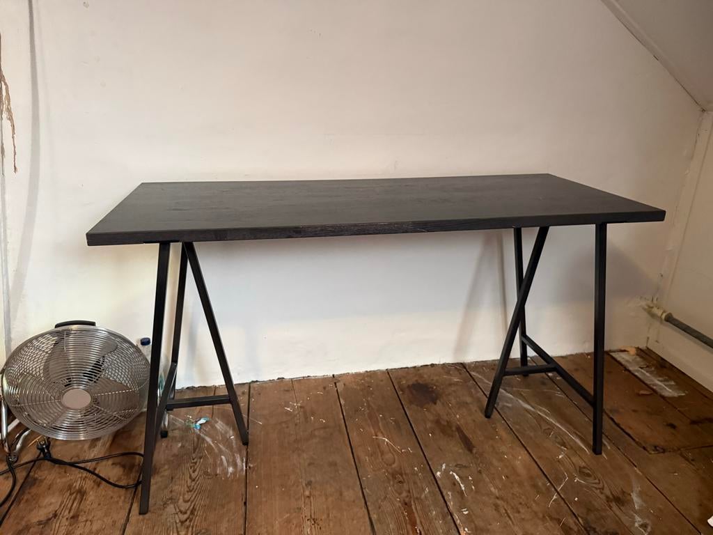 Nog net bureau, Huis en Inrichting, Bureaus, Ophalen, Zwart, Gebruikt, Hout