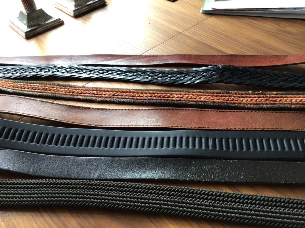 Leren herenriemen, Kleding | Heren, Riemen en Ceinturen, Ophalen, Bruin, Echt leder, 105 tot 115 cm