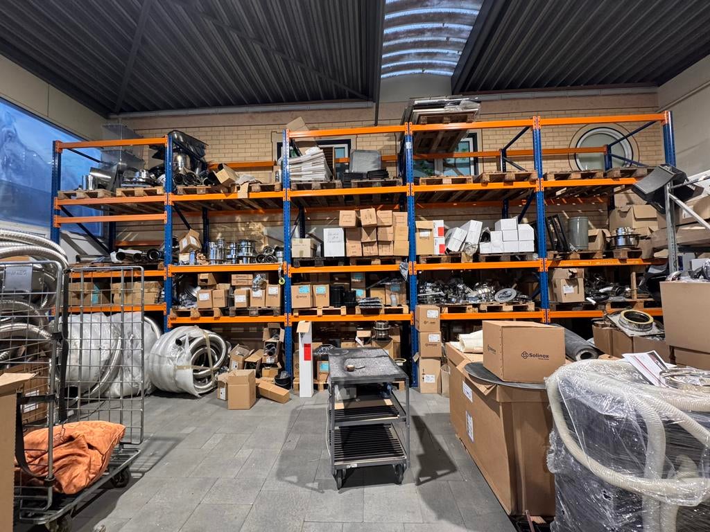 Nedcon Magazijnstelling palletstelling 10m x 4m x 1,1m, Zakelijke goederen, Kantoor en Winkelinrichting | Magazijn, Stelling en Opslag