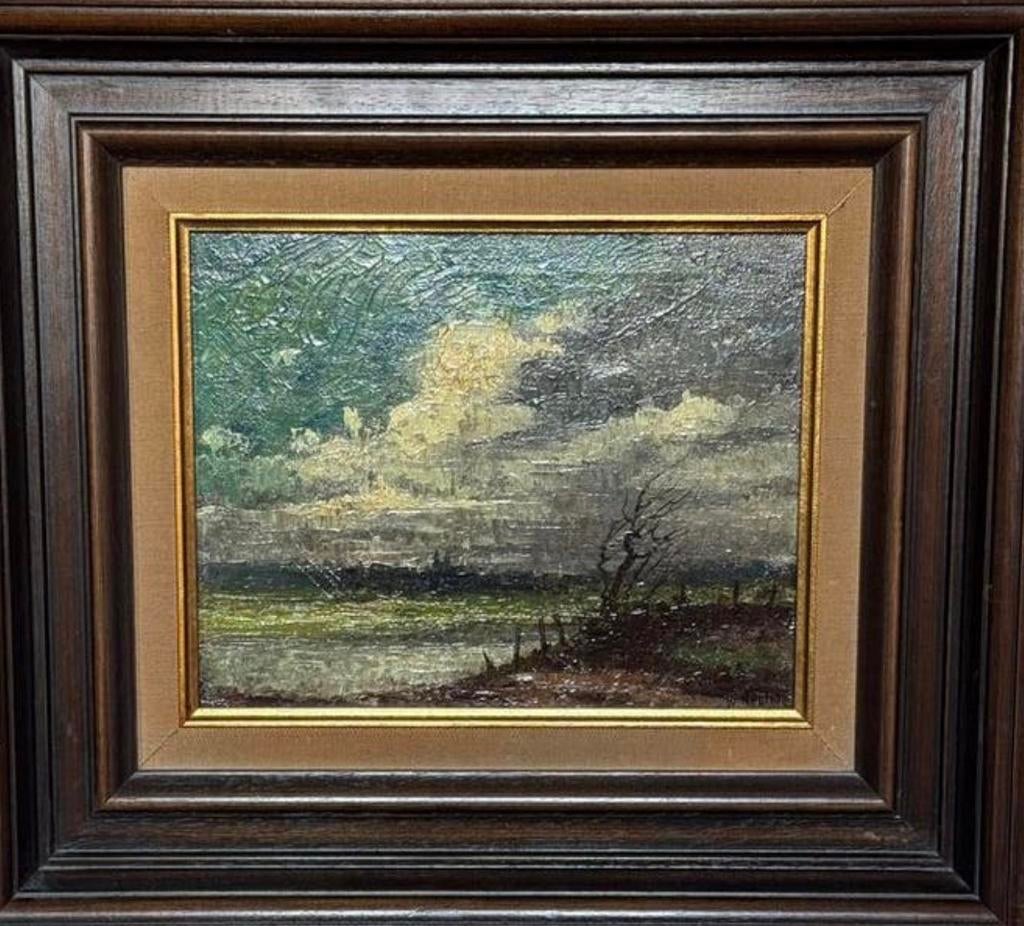 Olieverf,landschap, Walthère (Walter) Joseph Neuhoff, Antiek en Kunst, Kunst | Schilderijen | Klassiek, Ophalen