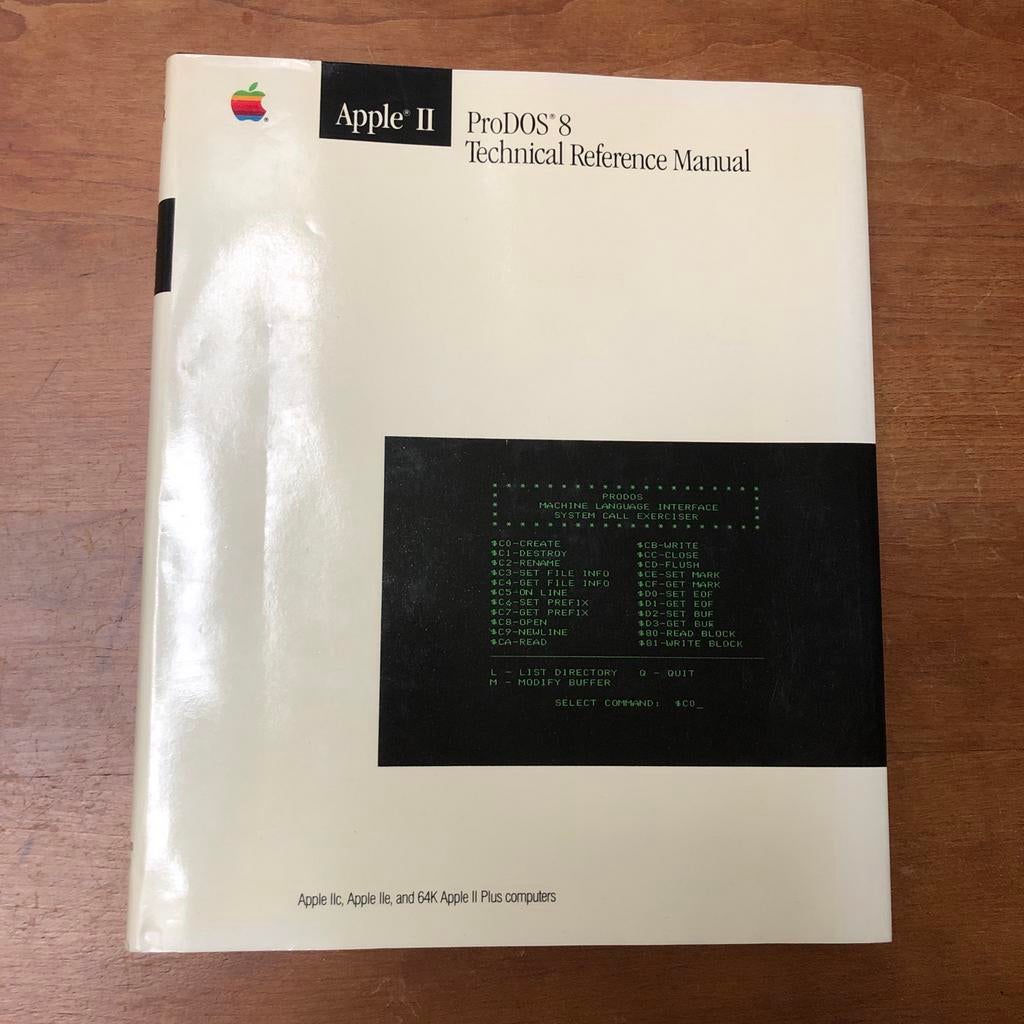 Apple II ProDOS 8 Technisch Referentie Handboek, Computers en Software, Ophalen of Verzenden