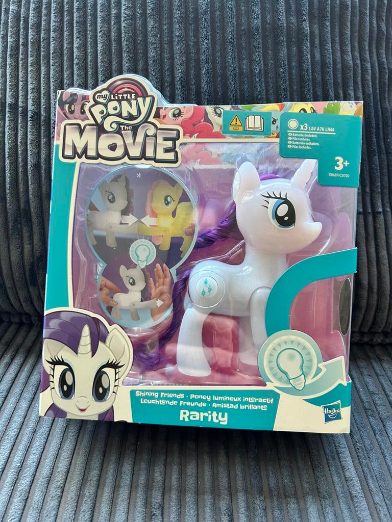 My little  Pony paardje met lamp in poot Rarity, Ophalen of Verzenden, Gebruikt