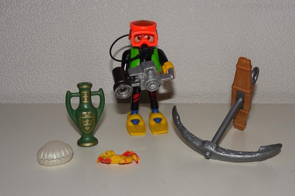 Playmobil diepzeeduiker met schat (4786), Kinderen en Baby's, Speelgoed | Playmobil, Ophalen of Verzenden, Gebruikt, Complete set