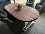 Buitentafel van Steigerhout, Tuin en Terras, Tuinsets en Loungesets, Ophalen, Gebruikt, Eettafel, 6 zitplaatsen