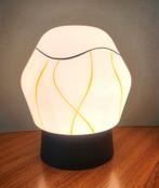 vintage 60s plafondlamp - Handgeschilderde plafondlamp, Huis en Inrichting, Ophalen of Verzenden, Gebruikt, Glas, Vintage, retro, mid century