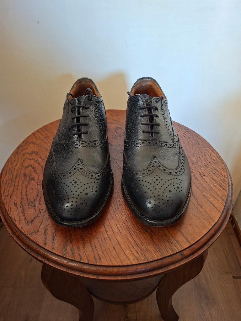 Van Lier leren brogues zwart maat 42 (8), Kleding | Heren, Schoenen, Ophalen, Zwart, Van Lier, Zo goed als nieuw