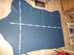 Mooi blauw nr 2 soepel echt leer rundleer, Hobby en Vrije tijd, Leer of Kunstleer, Zo goed als nieuw, 30 tot 120 cm, 30 tot 200 cm