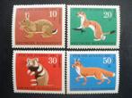 Postzegels dieren Duitsland 1967 - cw. € 2,,40 (*)., Ophalen of Verzenden, Dier of Natuur