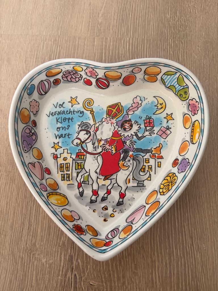 Blond Amsterdam Sint/ Sinterklaas hart schaal nieuw, Huis en Inrichting, Keuken | Servies, Blond Amsterdam, Nieuw, Ophalen of Verzenden