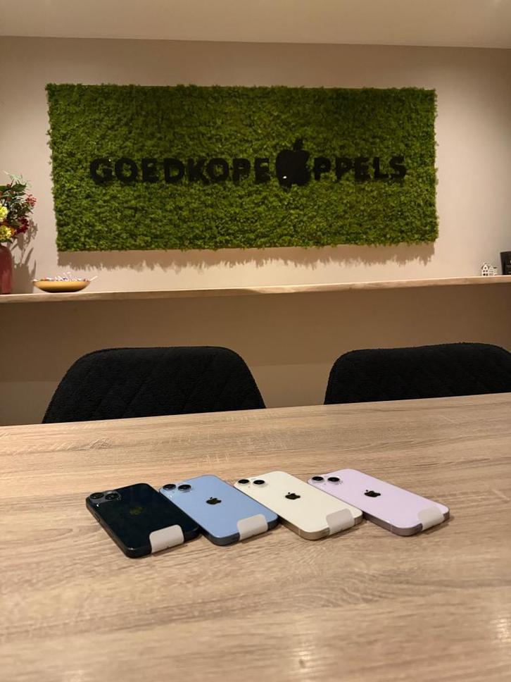 iPhone 14 128GB Zwart, Wit, Paars of Blauw | 100% accu, Telecommunicatie, Mobiele telefoons | Apple iPhone, Nieuw, 128 GB, Zonder abonnement