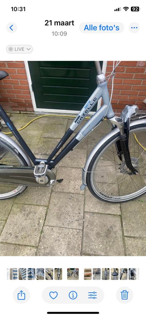 Gazelle CHAMONIX, Minder dan 10 versnellingen, Zo goed als nieuw, Gazelle, 56 cm of meer