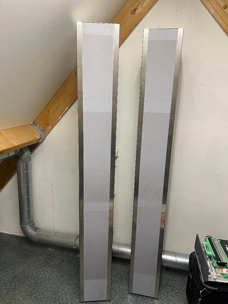 Piega LDR 6.0 speakers set (zilver grijs chrome) Hi-Fi HIFI, Audio, Tv en Foto, Luidsprekers, Gebruikt, 120 watt of meer, Front, Rear of Stereo speakers