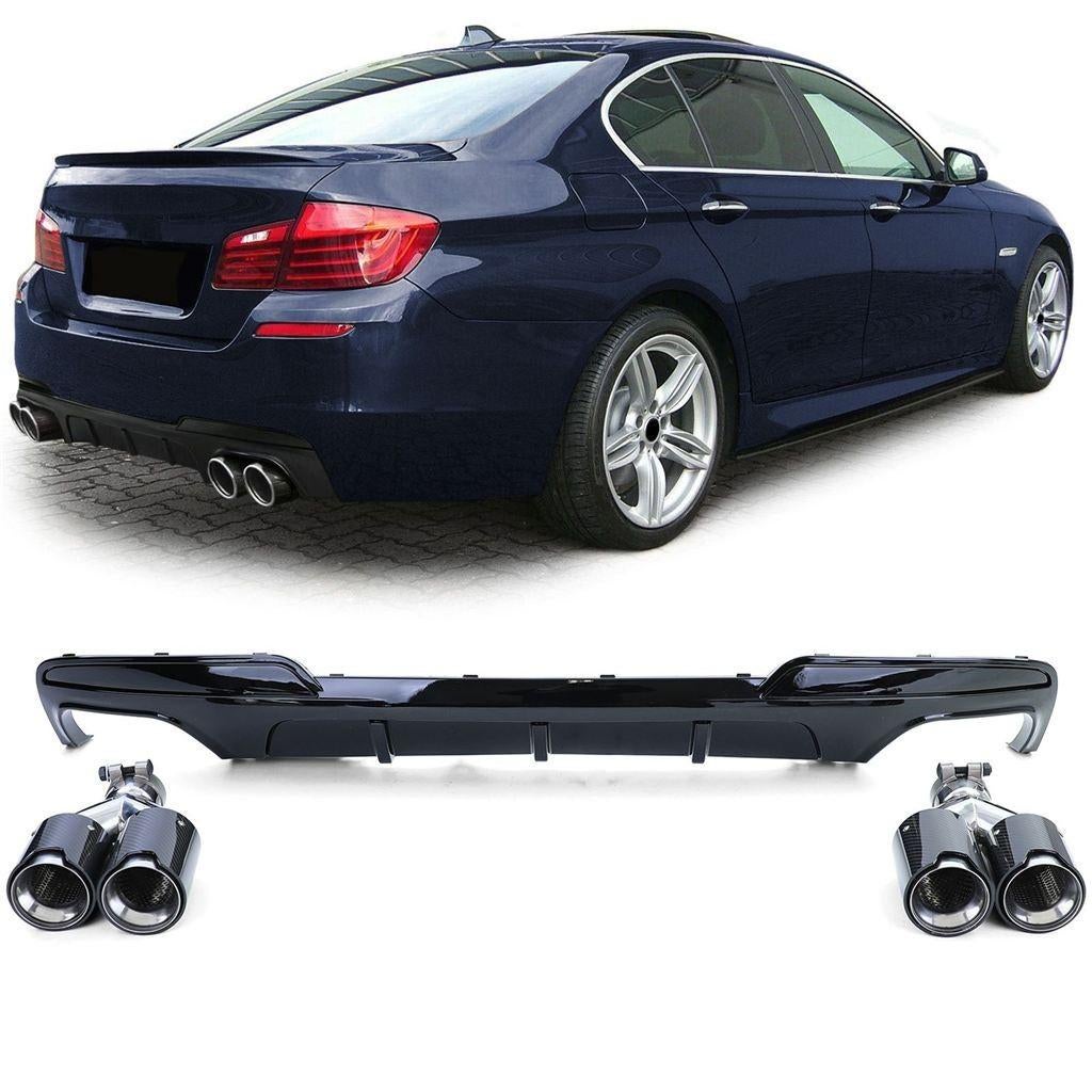 Uitlaat Carbon Diffuser Glans BMW 5-Serie F10 F11 M Pakket