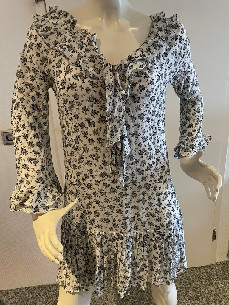 Twinset jurkje met roesjes maat 38, Kleding | Dames, Maat 38/40 (M), ., Wit, Ophalen of Verzenden
