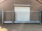 Te koop vrijdragende Heras schuifpoort 4x2 electrische, Gebruikt, Staal, Schuifpoort, Ophalen of Verzenden