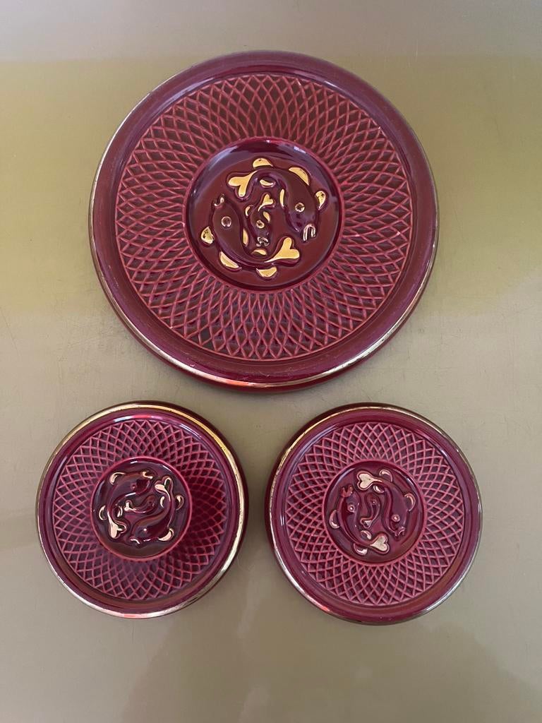 VALLAURIS. —  ART DECO. CÉRAMIQUE. —  ONDERZETTERS., Ophalen of Verzenden