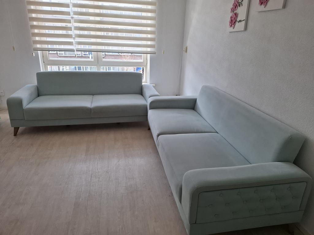 Bellona Bank 3 zits slaapbank, Huis en Inrichting, Ophalen, Zo goed als nieuw, Stof