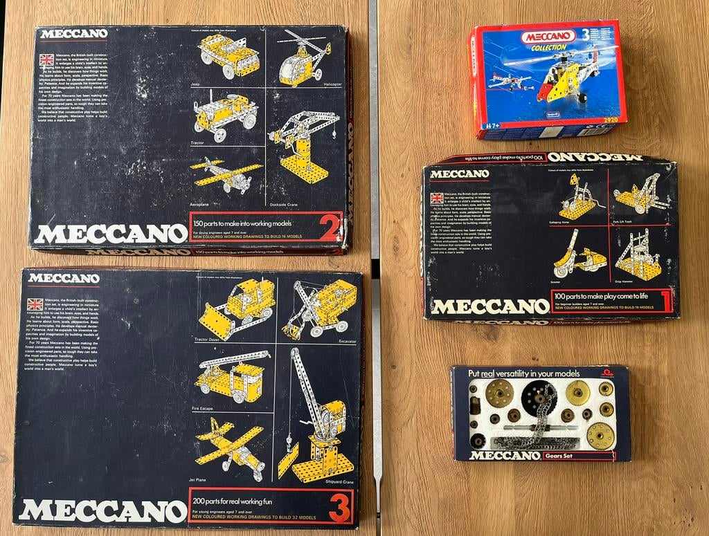 Meccano, Ophalen
