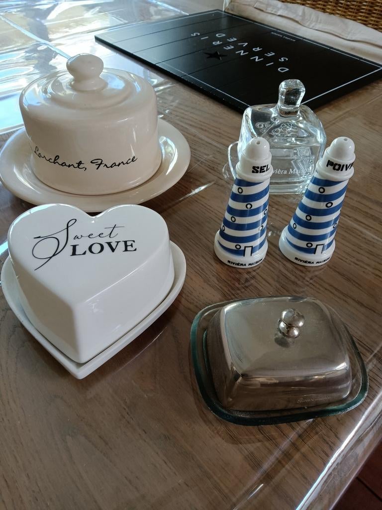 Riviera Maison botervloten en peper en zout stel, Ophalen of Verzenden, Zo goed als nieuw, Rvs of Chroom