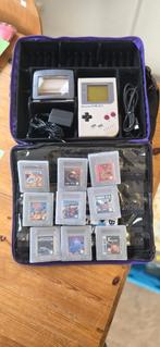 Nintendo Game Boy Classic (DMG-01) + 9 Games (Sirkel), Overige genres, 1 speler, Ophalen of Verzenden, Zo goed als nieuw