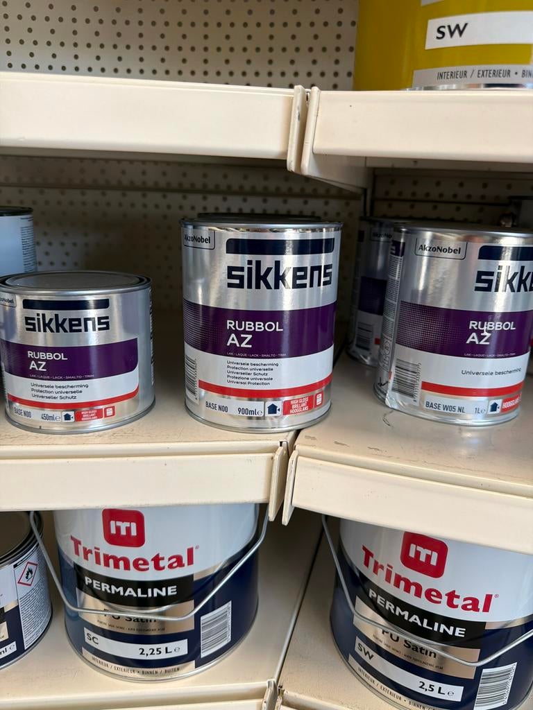 Sikkens Rubbol AZ Lak - Hoogglans (Licht of Donker), Ophalen of Verzenden, Nieuw