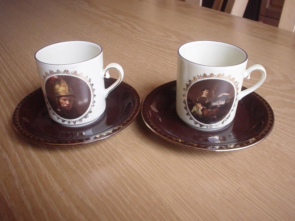 2  kop en schotels Rembrand, Ophalen of Verzenden