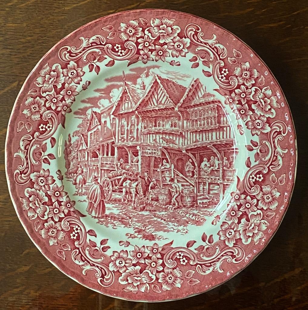 5 vintage borden England Royal Tudor Ware, 23,50 euro p/s, Huis en Inrichting, Keuken | Servies, Ophalen of Verzenden, Zo goed als nieuw