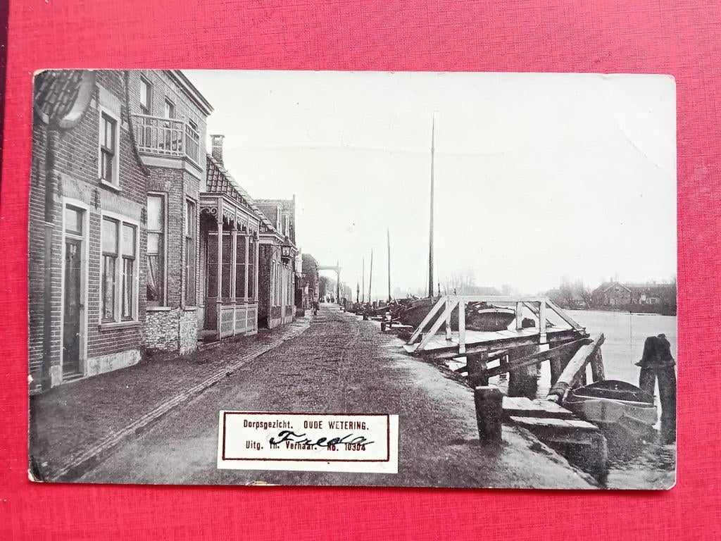 Ansichtkaart Oude Wetering, Verzamelen, Ansichtkaarten | Nederland, Ophalen of Verzenden