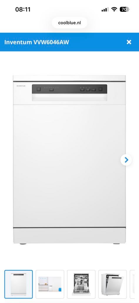 Fijne, zuinige en stille vaatwasser, Witgoed en Apparatuur, Vaatwasmachines, Zo goed als nieuw, Minder dan 85 cm, Ophalen