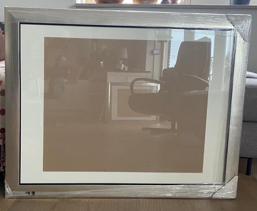 2 fotolijsten 90 x 70 cm, 1x gebruikt en 1x ongebruikt., Ophalen, Zo goed als nieuw