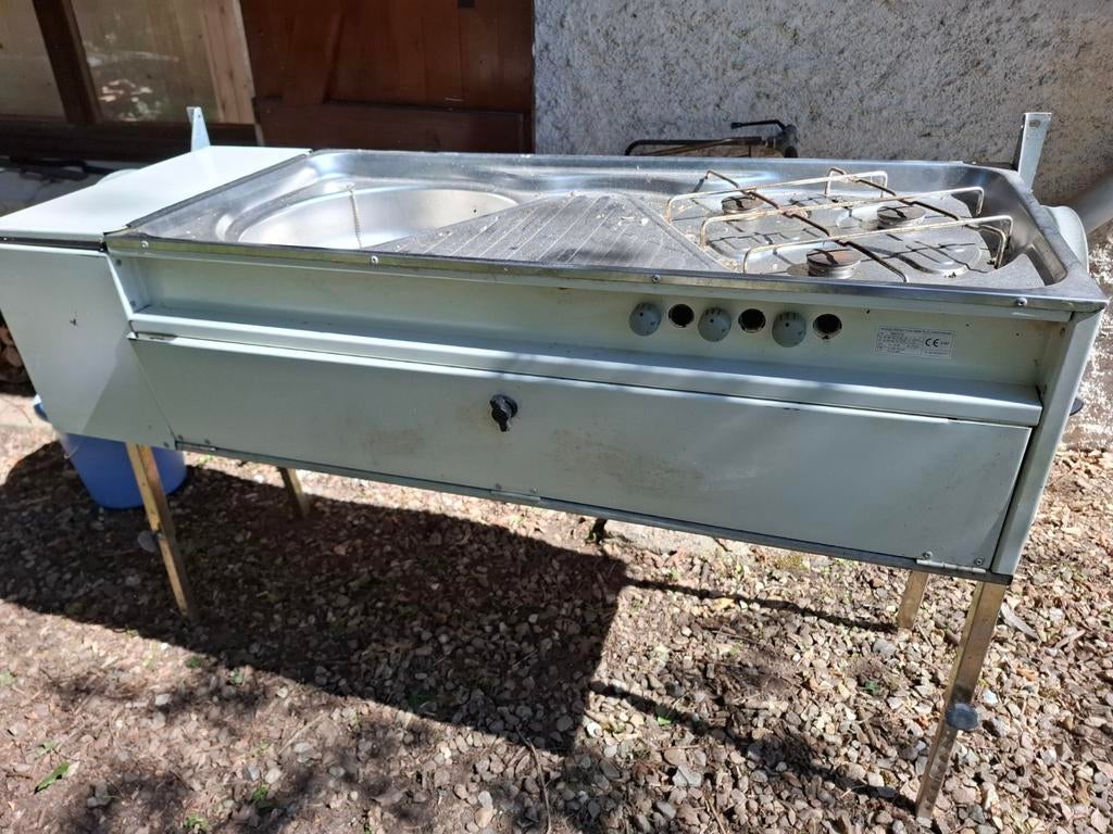 Vintage buitenkeuken kampeerkeuken campingkeuken retro, Ophalen, Gebruikt, Overige