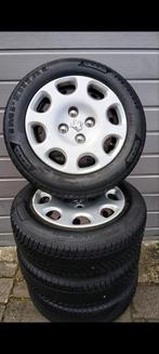 Peugeot 206 Velgen + Wieldoppen | Complete Set All Season, Ophalen of Verzenden, Gebruikt