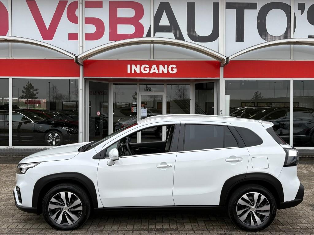 Suzuki S-CROSS SX4 1.4 BOOSTER-JET HYBRID 4x4 FACELIFT HALF-, Gebruikt, Met garantie (alle), Wit, Leder