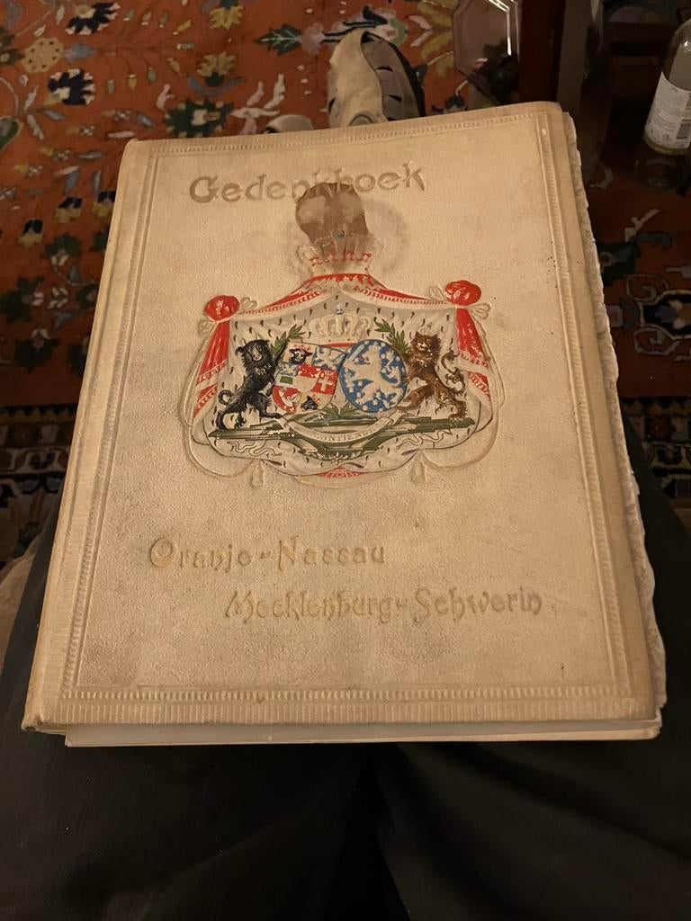 Gedenkboek Oranje - Nassau Mecklenburg-Schwerin, Antiek en Kunst, Ophalen of Verzenden