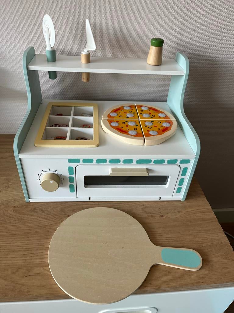 Houten pizza oven, Kinderen en Baby's, Speelgoed | Speelkeukens, Ophalen of Verzenden, Gebruikt, Hout, Speelkeuken-accessoire