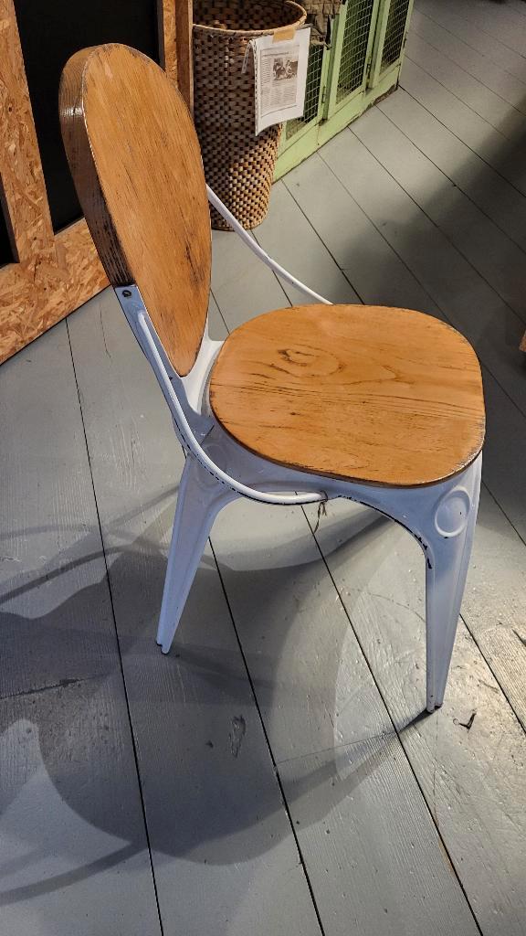 Metalen stoel merk: Zuiver, Huis en Inrichting, Stoelen, Gebruikt, Eén, Overige kleuren, Ophalen