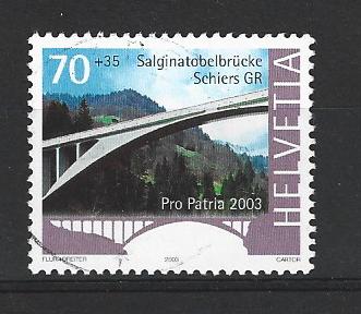 Zwitserland-45, Verzenden, Gestempeld