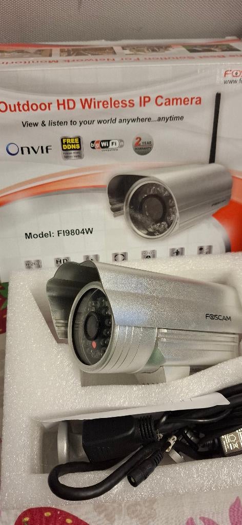 Foscam FI8904W draadloze IP-camera voor buiten., Ophalen of Verzenden, Gebruikt, Buitencamera
