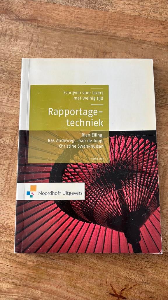 Jaap de Jong - Rapportagetechniek, Boeken, Schoolboeken, Gelezen, Nederlands, Overige niveaus, Ophalen of Verzenden