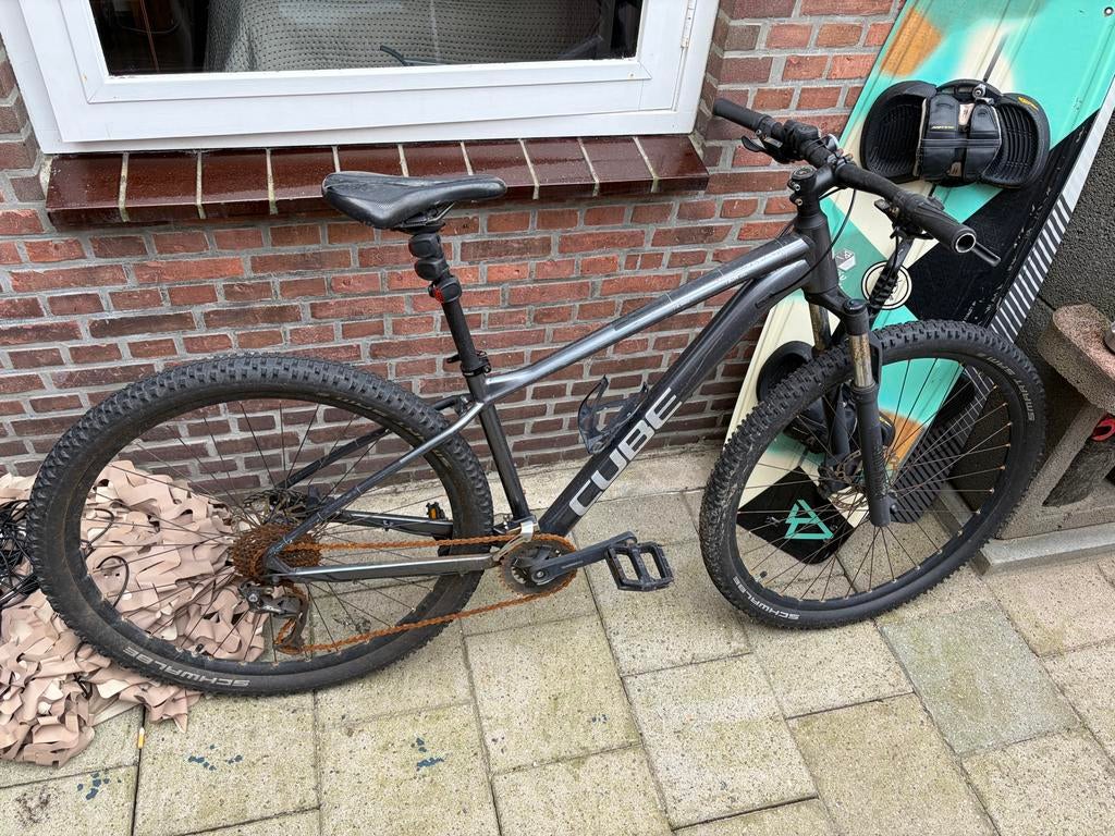 Cube fiets, frame maat M, wielen 22 inch, Fietsen en Brommers, Fietsen | Mountainbikes en ATB, Gebruikt, Hardtail, Heren, 49 tot 53 cm