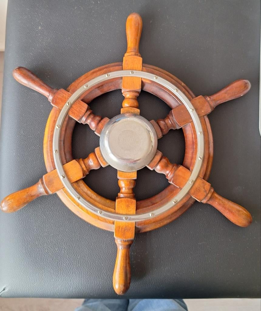 Origineel Vetus scheepsroer van hout en metaal, Watersport en Boten, Ophalen of Verzenden, Gebruikt, Zeilboot of Motorboot