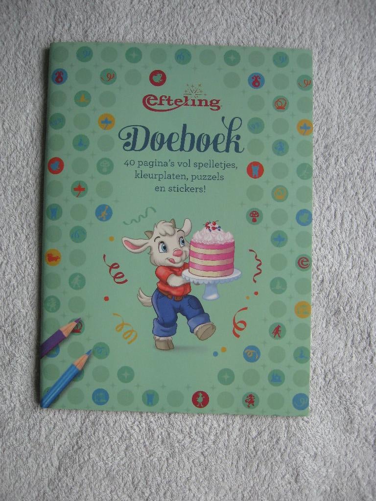 Efteling DoeBoek - 40 blz spelletjes, kleurplaten en puzzels, Ophalen of Verzenden, Gebruikt, Gebruiksvoorwerp
