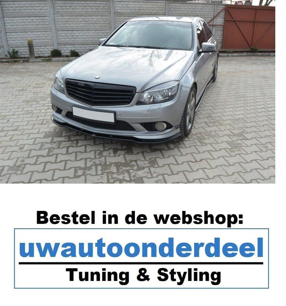 Maxton Design Mercedes W204 C klasse AMG Spoiler Lip Splitte, Verzenden, Nieuw