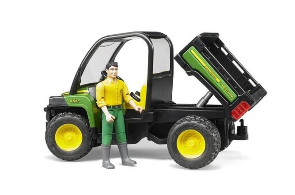 Bruder John Deere Gator 855D met chauffeur, Ophalen of Verzenden, Zo goed als nieuw