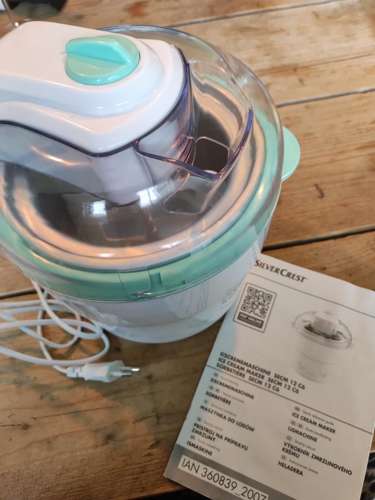 Silvercrest ijsmachine SECM 12 C6, Ophalen of Verzenden, Gebruikt, Koelelement