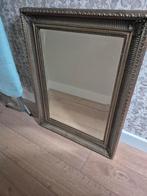 Grote antieke brocante spiegel, Ophalen, Rechthoekig, Minder dan 100 cm