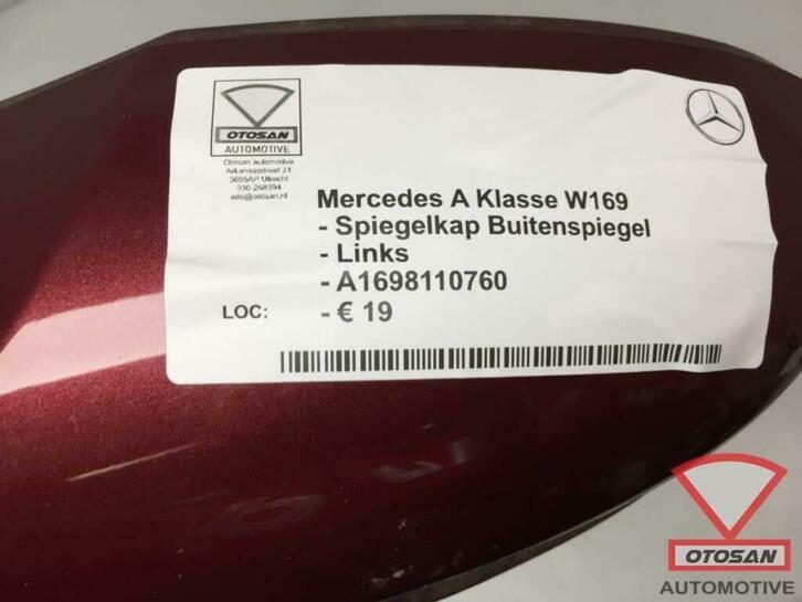 mercedes a klasse w169 spiegelkap buitenspiegel links a16981, Gebruikt, Mercedes-Benz AG, Mercedes-Benz, Ophalen of Verzenden