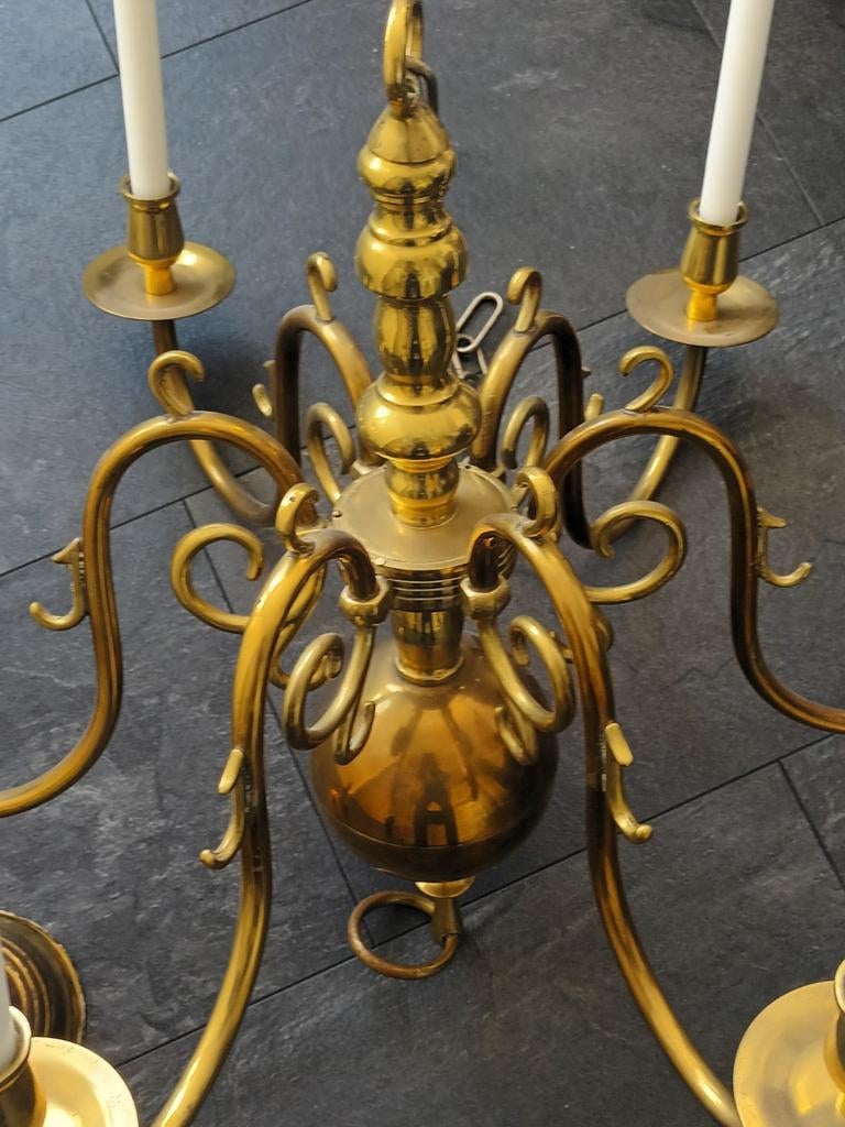 ANTIEKE KAARSENKROON, Ophalen of Verzenden, Gebruikt