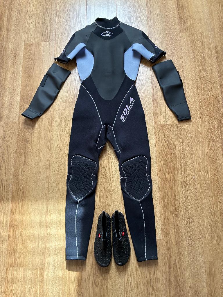 Wetsuit Surfpak Sola Dames maat 36 (S), Wetsuit, Gebruikt, Dame, Ophalen