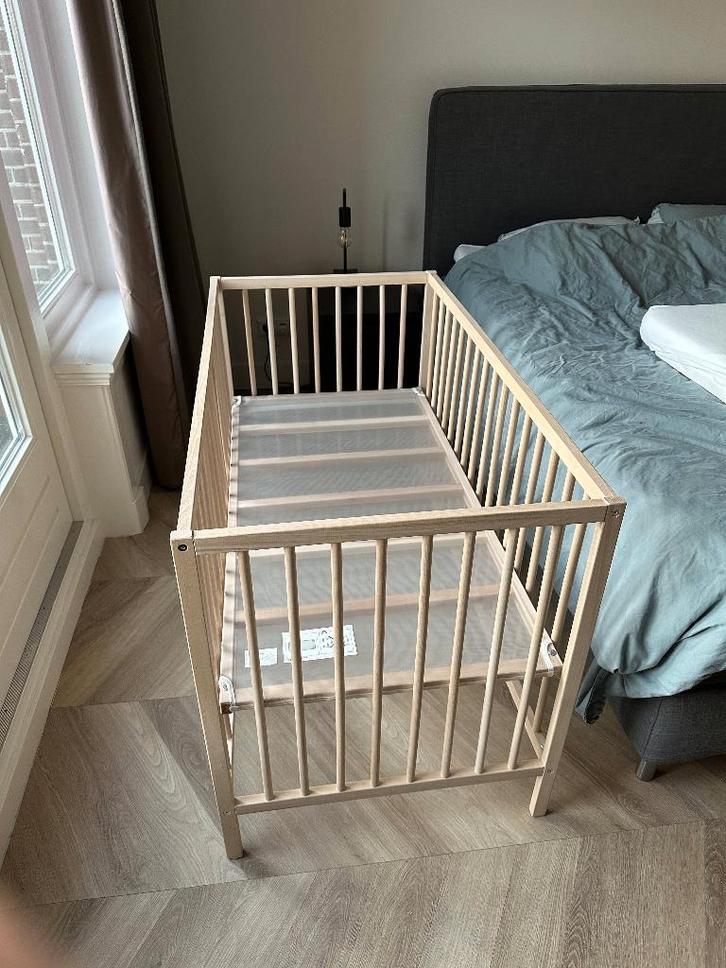 Babybedje/ledikant, SNIGLAR, beuken, 60x120 cm ,IKEA, Kinderen en Baby's, Babywiegjes en Ledikanten, Zo goed als nieuw, Ledikant